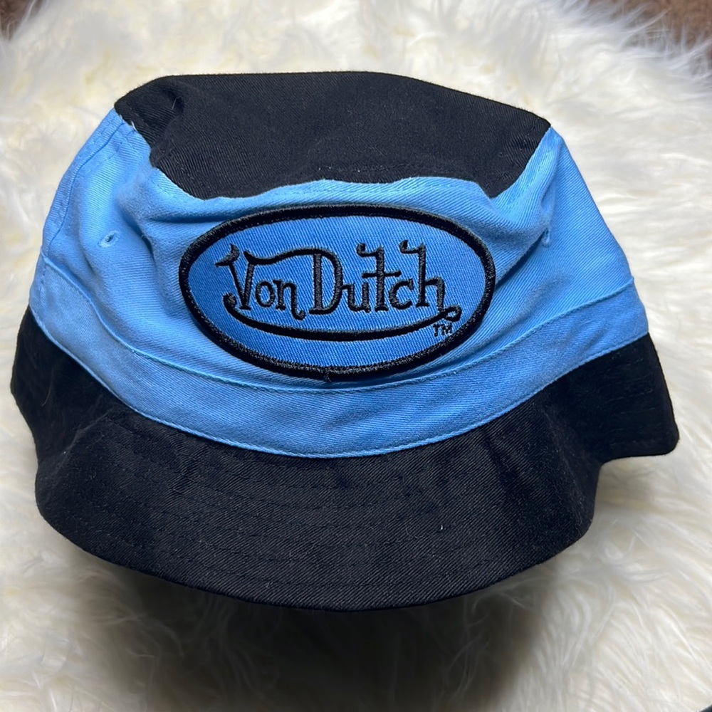 Von Dutch Black & Blue Bucket Hat Youth